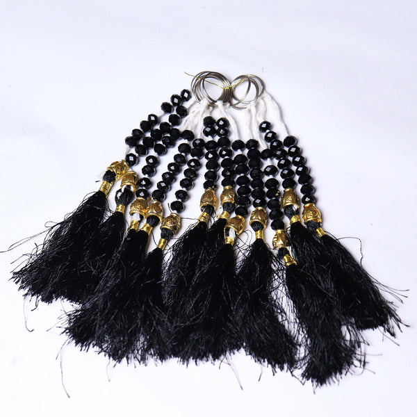 Tawaf Tasbeeh – Crystal Beads with Golden Detailing