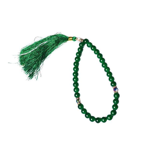 Emerald Green Zikr Tasbeeh – 33 Beads (Gloss-Finish Resin)