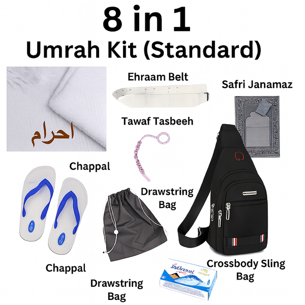 Ehraam Kit – Standard Quality ( 8 in 1 )