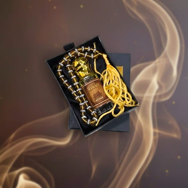 Aswad – 6ml Attar with Complimentary Tasbeeh