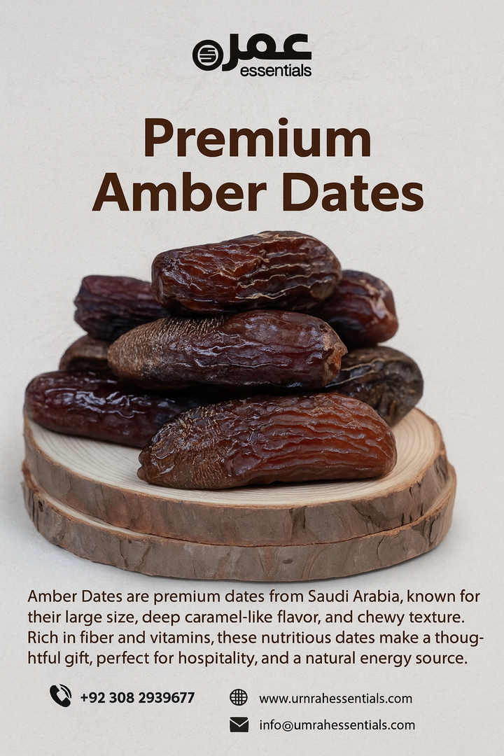 PREMIUM AMBER DATES (Hadiya) – Umrah Essentials
