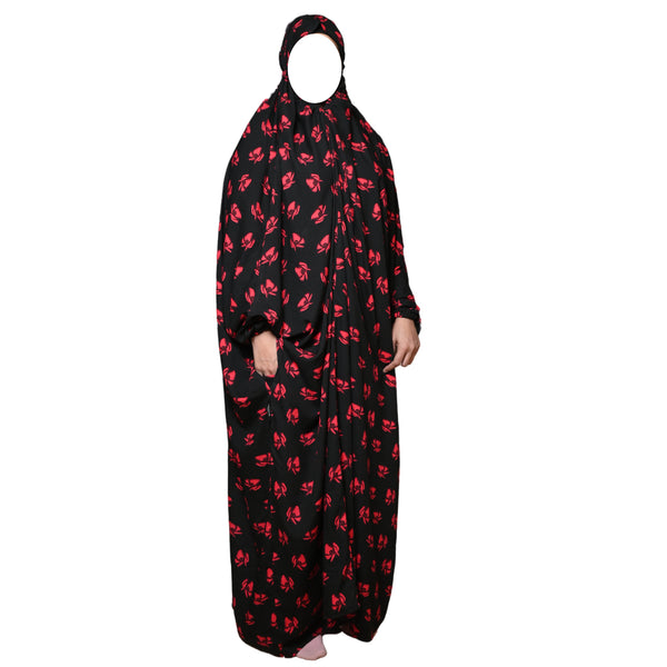 Black Namaz Chadar Linen– Full Coverage Prayer Wear