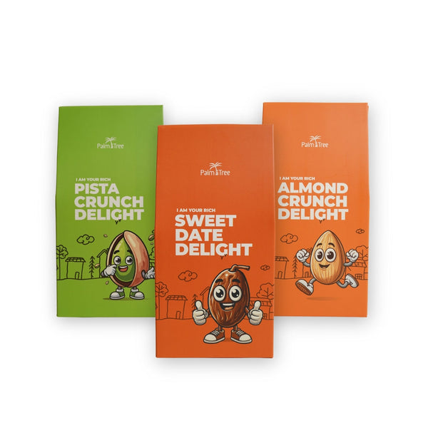 Palm Tree Dates And Nuts Combo - Dates, Almonds And Pistachios