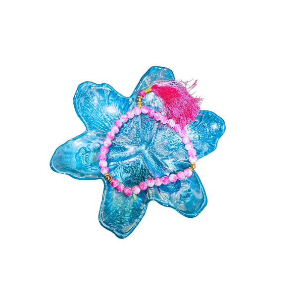 Pink Marble Effect Tasbeeh 33 Beads