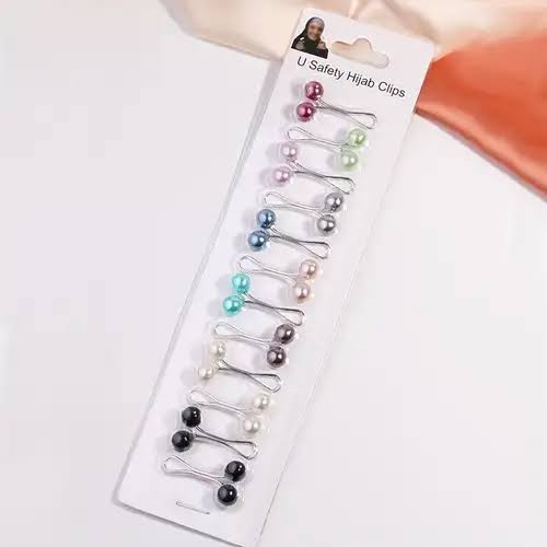Hijab Clip – Multi Colour (Pack of 12)