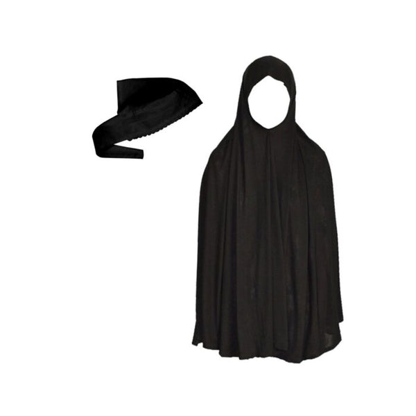 Makhna Scarf for Umrah - Black