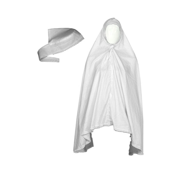 Makhna Scarf for Umrah - White